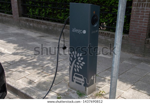 Allego Adapter For Electrical Cars At Amstelveen The\
Netherlands 2019
