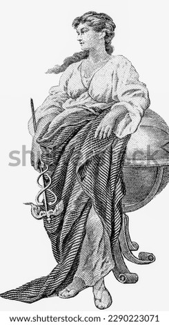Allegorical woman standing next to a globe Portrait from Spain 50 Pesetas 1960 Banknotes. 