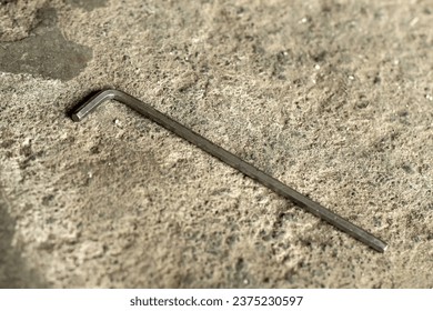 Allen key or hexagonal key, or often called an L key