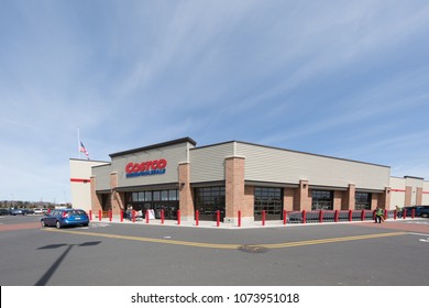 Allentown, Pennsylvania, April 21 2018: Costco Wholesale Front