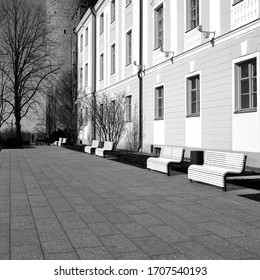 Alley Along The Side Wall Of The Riigikogu