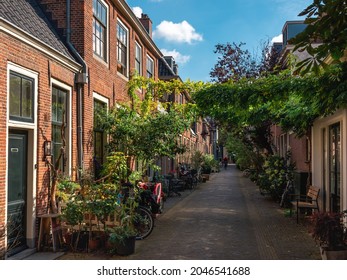 Alley in Haarlem in the Netherlands