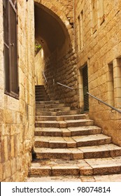 Alley In Jerusalem Old City, Israel