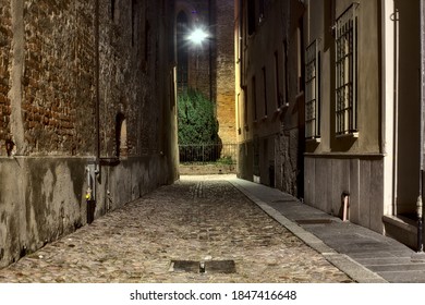 Alley at night of an italian town