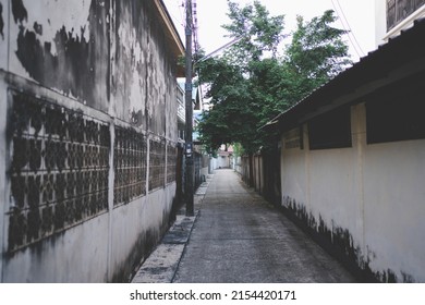  The alley in old town area in Nong Khai, Thailand.
