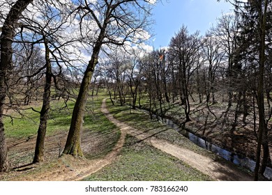 Alley Of The River In The Park Sub Arini Sibiu Romania