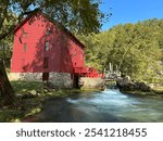 Alley Spring and grist mill located in Eminence Missouri in Ozarks