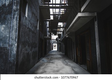 Alley Way In Bangkok City