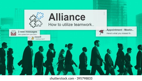 Alliance Merge Partnership Collaboration Concept - Shutterstock ID 395798833