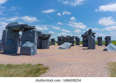 Alliance, Nebraska, 2019-07-15: Carhenge On Summer Day