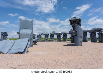 Alliance, Nebraska, 2019-07-15: Carhenge Seen On Summer Day