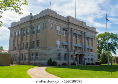 Alliance, Nebraska - July 26, 2014: The Box Butte County Courthouse