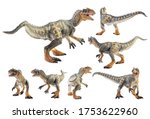 Allosaurus  ,dinosaur on white background