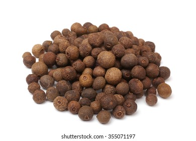 Allspice Berries On White Background
