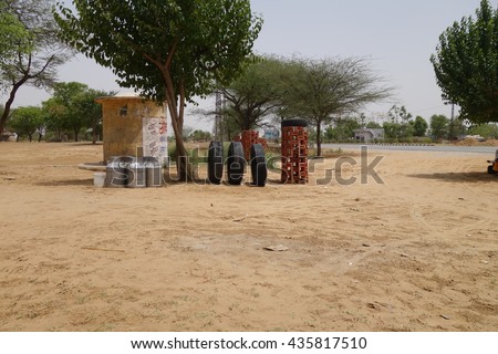 Similar – Image, Stock Photo Three rubber floor car mats lying on the street ground. Car interior cleaning concept