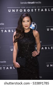Ally Maki arrives at Unforgettable Gala  December 10, 2016 in Beverly Hilton, Beverly Hills, California. 