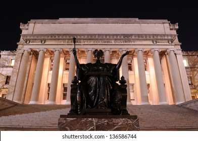 Alma Mater Of Columbia University At Night