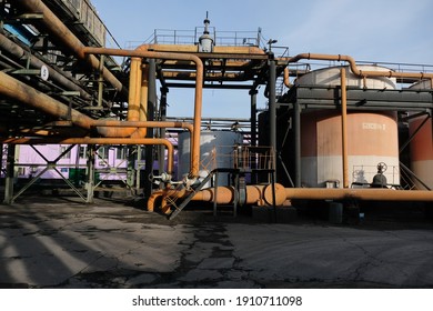 Almaty, Kazakhstan - 02.04.2021 : Compressed Air Purification And Drying Units For Heating Plants