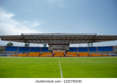 Almaty, Kazakhstan - June 2009: The Almaty Central Stadium In Kazakhstan