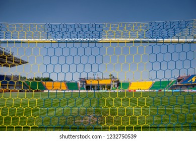 Almaty, Kazakhstan - June 2009: The Almaty Central Stadium In Kazakhstan