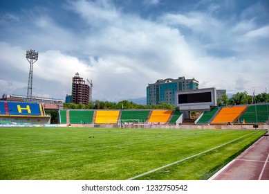 Almaty, Kazakhstan - June 2009: The Almaty Central Stadium In Kazakhstan