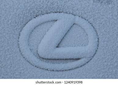 Almaty Kazakhstan November 25, 2018 Lexus Metac Logo Closeup