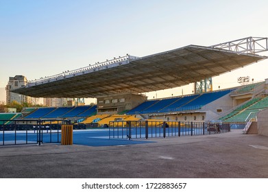 Almaty, Kazakhstan - September 2017: The City Central Stadium - The Official Playground Of FC Kairat