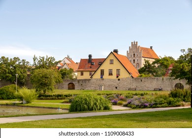 Almedalen is a park in the town Visby