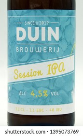 Almere, The Netherlands - May 5, 2019: Duin Session IPA Beer Logo.