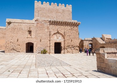 Almeria, Spain - April 6th, 2012: The Keep Tower In Alcazaba. Built By Catholic Monarchs.