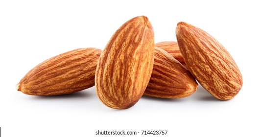 Almond. Almond nut isolated. Almond slice. Full depth of field. - Shutterstock ID 714423757