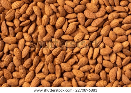 Almond nuts full frame background.