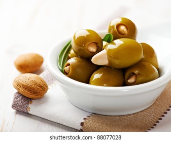 Almond Stuffed Olives