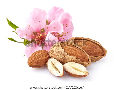Almonds with flowers