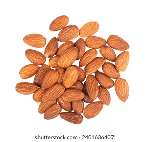 almonds isolated on transparent png