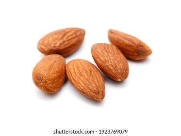 Almonds Isolated On White Background