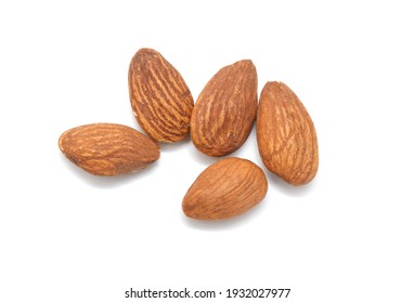 Almonds Isolated On White Background