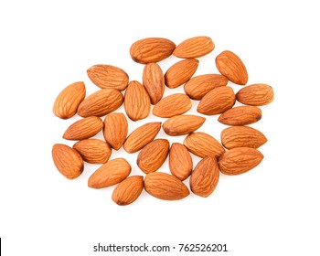 Almonds Isolated On White Background