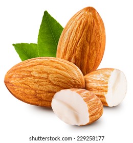 Almonds Nuts Isolated