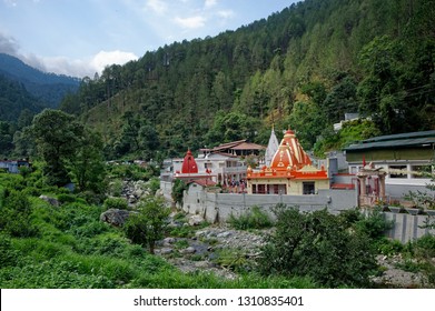 Almora Uttaranchal India Jun 16 2011 Temple Of Vaishnavi Devi (goddess) In Valley