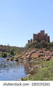 Almoral Castle In The Middle Of Tagus River