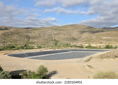 Almost Empty Water Reservoir Due To Climate Change