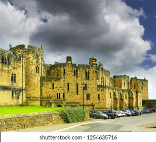 Alnwick Castle Is A Castle In Alnwick In The English County Of Northumberland, Built Following The Norman Conquest, And Renovated And Remodelled A Number Of Times. England