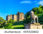 Alnwick Castle, a castle and stately home in Alnwick in the English county of Northumberland.