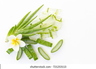 Aloe Vera So Fresh On White Background 