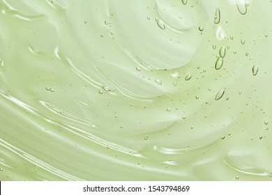 Aloe Vera Gel Texture. Clear Cosmetic Cream, Face Serum, Moisturizer Background