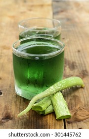Aloe vera juice for health.