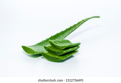 Aloe Vera On White Background