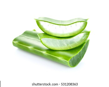 Aloe Vera On White Background