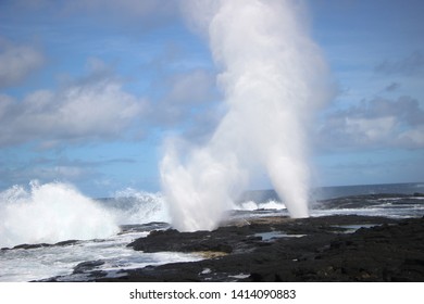 Alofaaga Blowholes In Savaii, Samoa